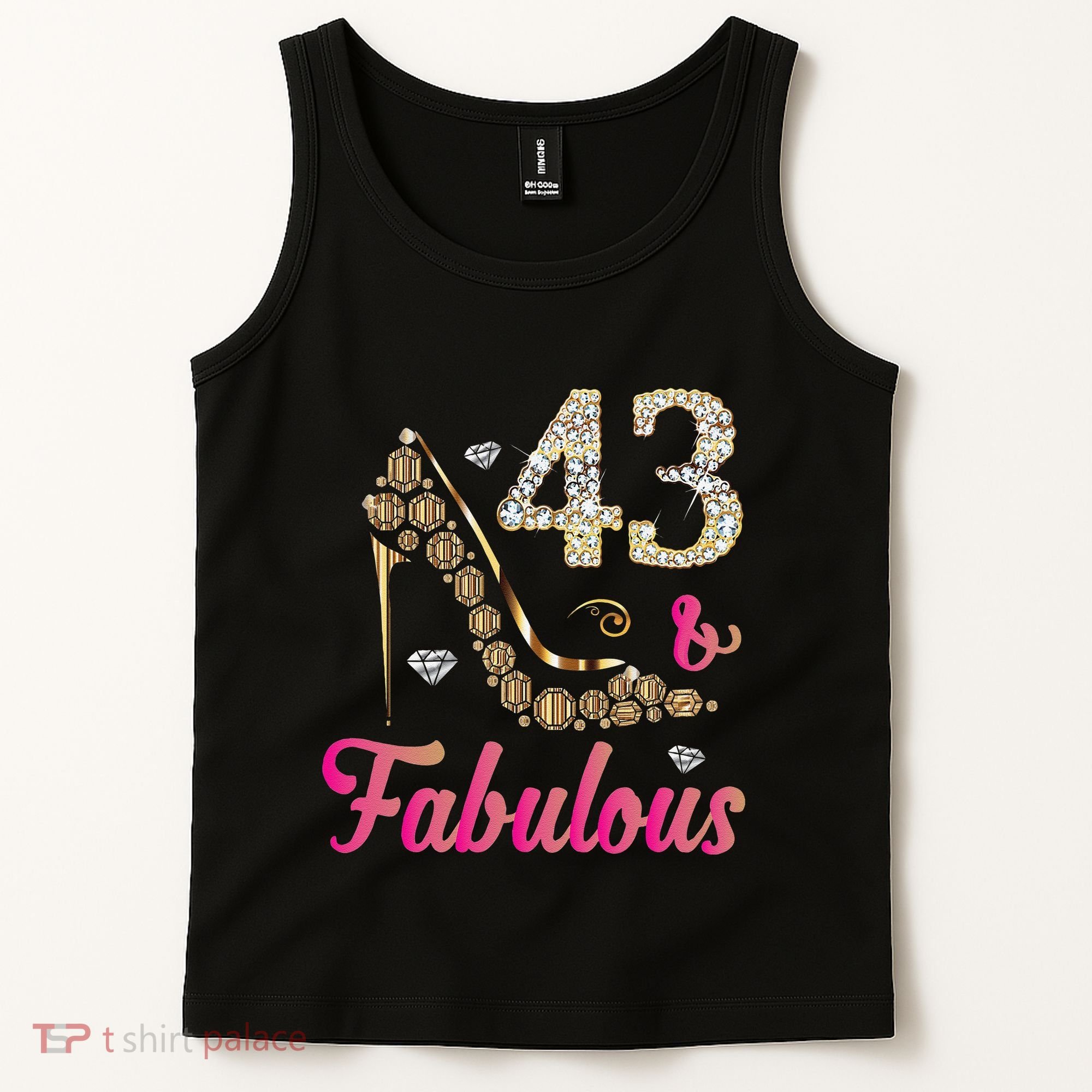 43 And Fabulous Funny 43th Birthday Cute Gift Beautiful Fun Tank Top