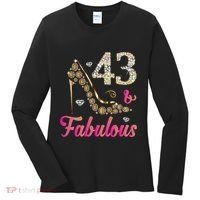 43 And Fabulous Funny 43th Birthday Cute Gift Beautiful Fun Women's Long Sleeve Shirt thumb 0