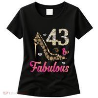 43 And Fabulous Funny 43th Birthday Cute Gift Beautiful Fun Women's T-Shirt thumb 0
