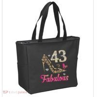 43 And Fabulous Funny 43th Birthday Cute Gift Beautiful Fun Tote Bag thumb 2