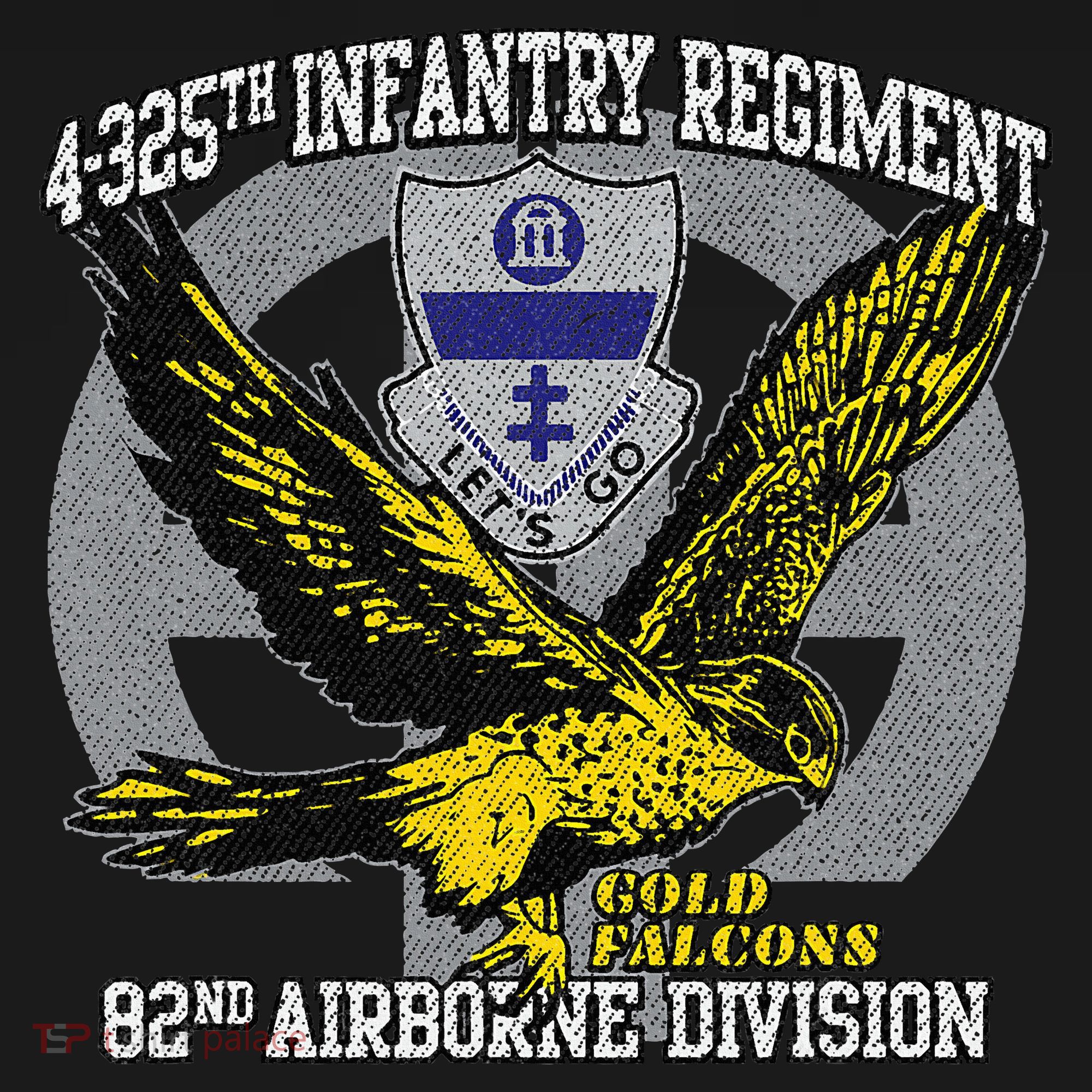 4325th Airborne Infantry Gold F.A.L.C.O.N.S Ornament