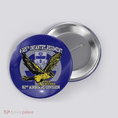 4325th Airborne Infantry Gold F.A.L.C.O.N.S Button