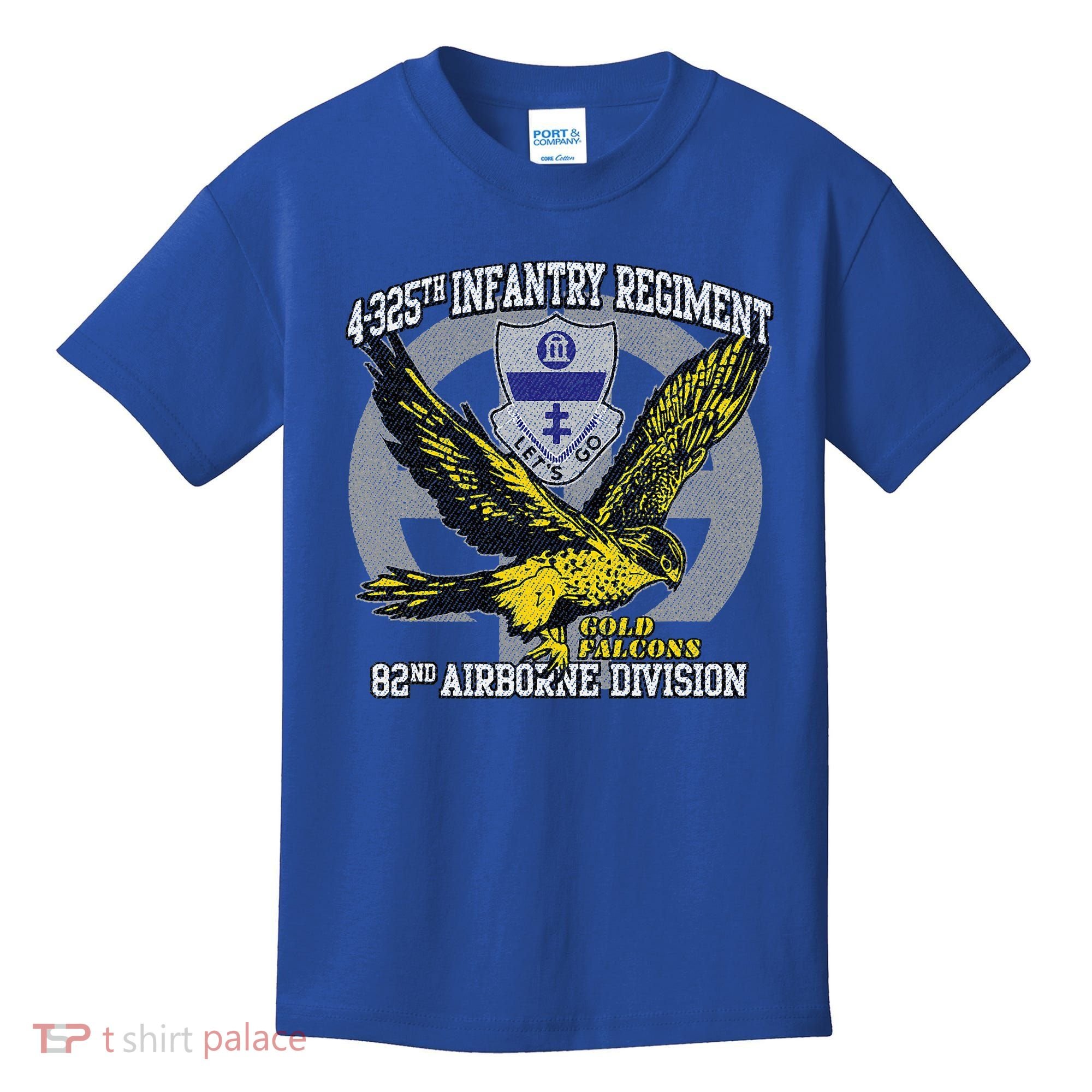 4325th Airborne Infantry Gold F.A.L.C.O.N.S Kids T-Shirt