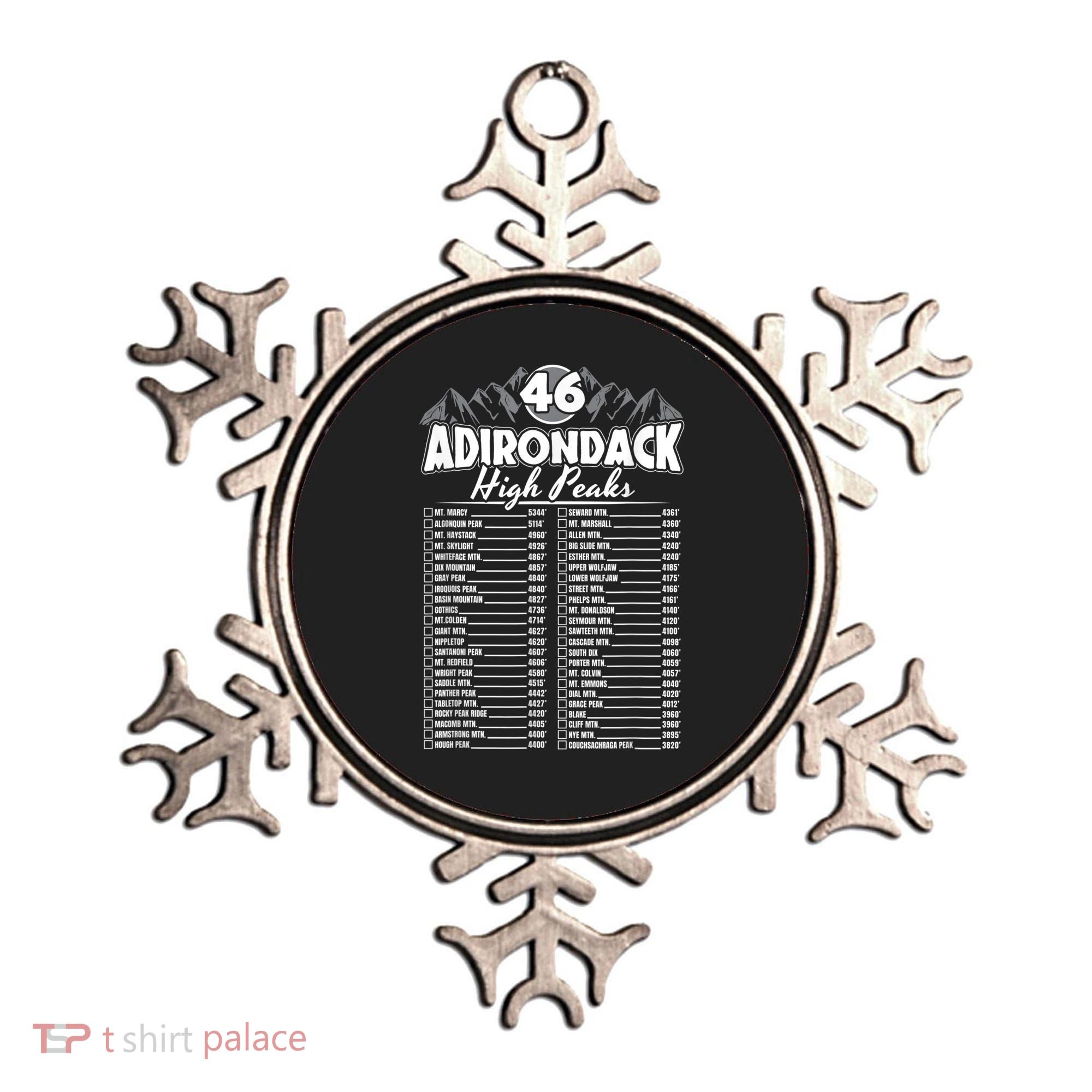 46 Adirondack Mountain Climbing Checklist Ornament