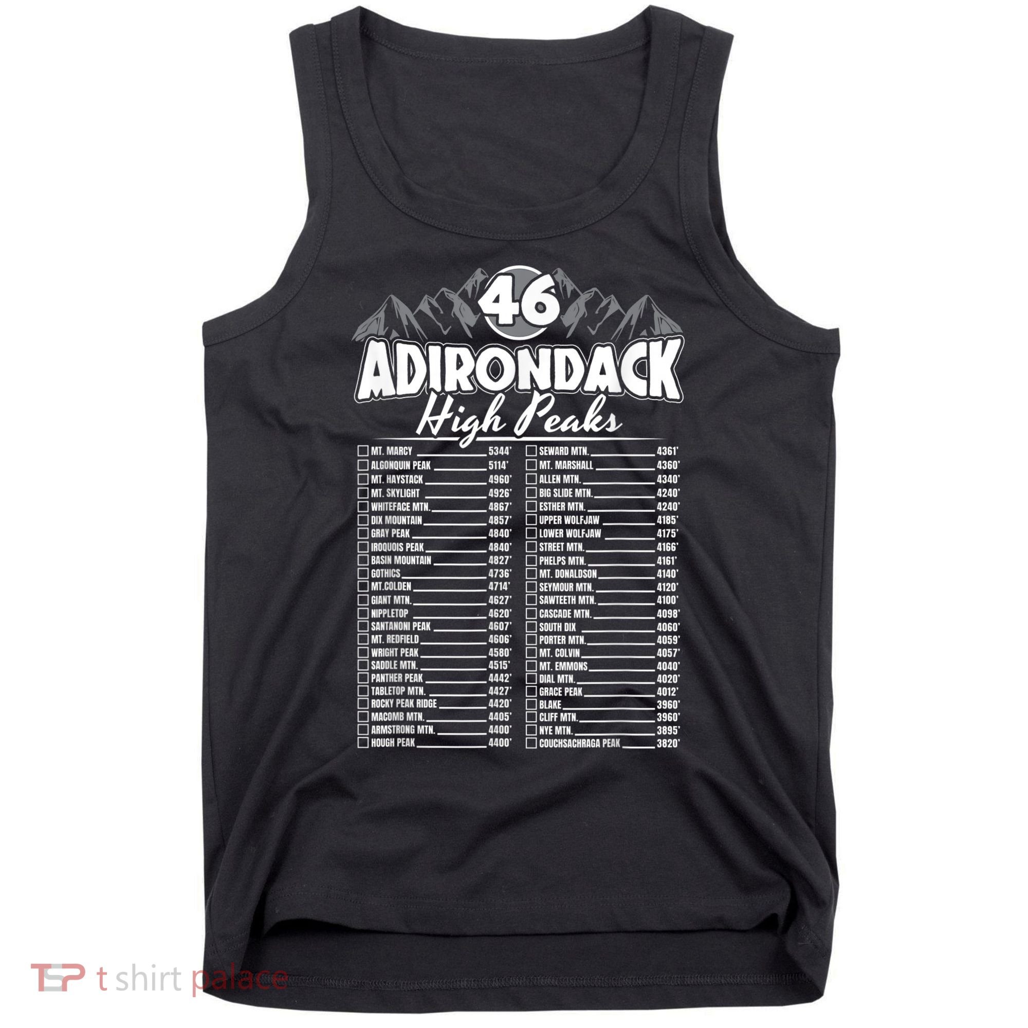 46 Adirondack Mountain Climbing Checklist Tank Top