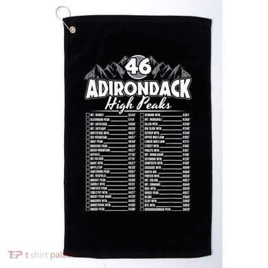 46 Adirondack Mountain Climbing Checklist Golf Towel