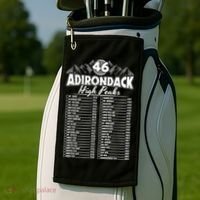 46 Adirondack Mountain Climbing Checklist Golf Towel thumb 2
