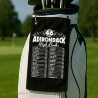 46 Adirondack Mountain Climbing Checklist Golf Towel thumb 2