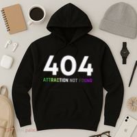 404 Attraction Not Found Funny Aroace Pride Aro Ace LGBTQ Hoodie thumb 3