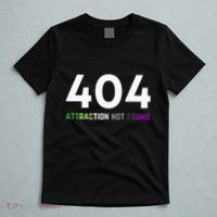 404 Attraction Not Found Funny Aroace Pride Aro Ace LGBTQ T-Shirt thumb 5