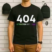 404 Attraction Not Found Funny Aroace Pride Aro Ace LGBTQ T-Shirt thumb 6