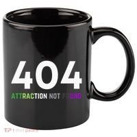 404 Attraction Not Found Funny Aroace Pride Aro Ace LGBTQ 11oz C Handle Ceramic Mug thumb 0