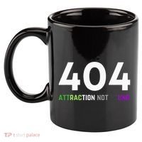 404 Attraction Not Found Funny Aroace Pride Aro Ace LGBTQ 11oz C Handle Ceramic Mug thumb 2