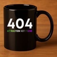 404 Attraction Not Found Funny Aroace Pride Aro Ace LGBTQ 11oz C Handle Ceramic Mug thumb 3