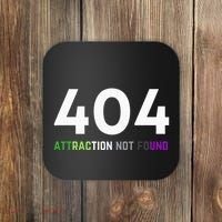 404 Attraction Not Found Funny Aroace Pride Aro Ace LGBTQ Coaster thumb 0