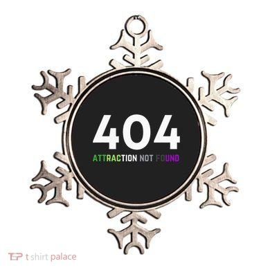 404 Attraction Not Found Funny Aroace Pride Aro Ace LGBTQ Ornament