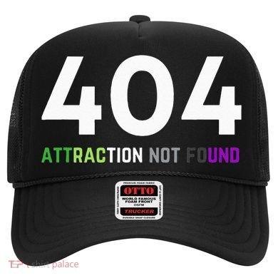 404 Attraction Not Found Funny Aroace Pride Aro Ace LGBTQ Hat