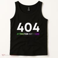 404 Attraction Not Found Funny Aroace Pride Aro Ace LGBTQ Tank Top thumb 2