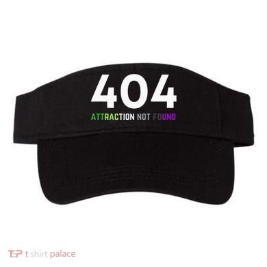 404 Attraction Not Found Funny Aroace Pride Aro Ace LGBTQ Visor