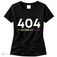 404 Attraction Not Found Funny Aroace Pride Aro Ace LGBTQ Women's T-Shirt thumb 0