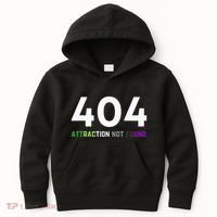 404 Attraction Not Found Funny Aroace Pride Aro Ace LGBTQ Kids Hoodie thumb 0