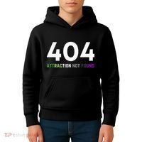 404 Attraction Not Found Funny Aroace Pride Aro Ace LGBTQ Kids Hoodie thumb 4