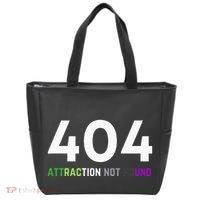 404 Attraction Not Found Funny Aroace Pride Aro Ace LGBTQ Tote Bag thumb 0