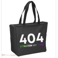 404 Attraction Not Found Funny Aroace Pride Aro Ace LGBTQ Tote Bag thumb 2