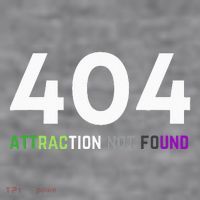 404 Attraction Not Found Funny Aroace Pride Aro Ace LGBTQ Women's Racerback Cropped Tank thumb 2
