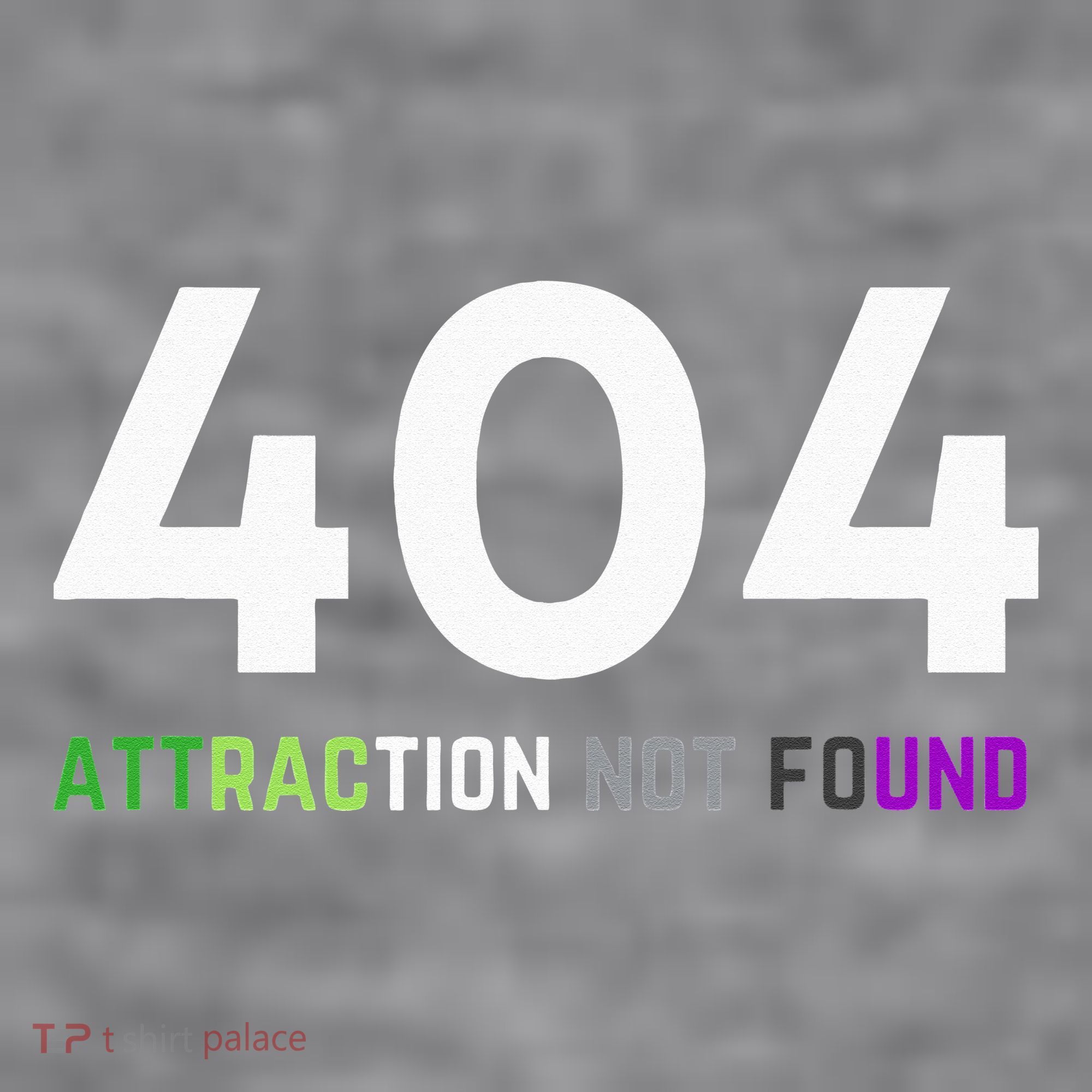 404 Attraction Not Found Funny Aroace Pride Aro Ace LGBTQ Women's Racerback Cropped Tank
