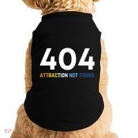 404 Attraction Not Found Funny Aroace Pride Aro Ace LGBTQ Doggie Tank thumb 0