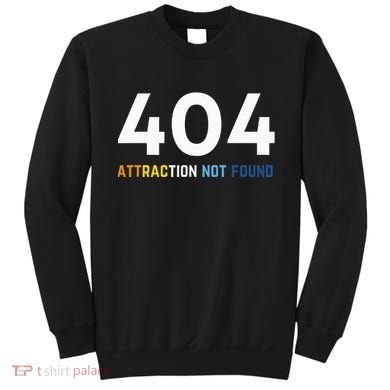 404 Attraction Not Found Funny Aroace Pride Aro Ace LGBTQ Sweatshirt