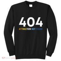 404 Attraction Not Found Funny Aroace Pride Aro Ace LGBTQ Sweatshirt thumb 0