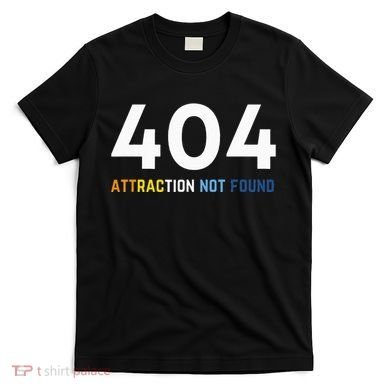 404 Attraction Not Found Funny Aroace Pride Aro Ace LGBTQ T-Shirt