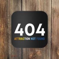 404 Attraction Not Found Funny Aroace Pride Aro Ace LGBTQ Coaster thumb 0