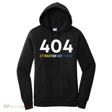404 Attraction Not Found Funny Aroace Pride Aro Ace LGBTQ Women's Hoodie