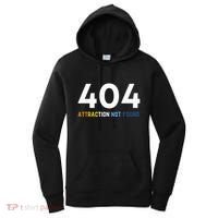 404 Attraction Not Found Funny Aroace Pride Aro Ace LGBTQ Women's Hoodie thumb 0