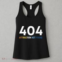 404 Attraction Not Found Funny Aroace Pride Aro Ace LGBTQ Women's Tank Top thumb 3
