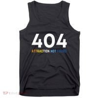 404 Attraction Not Found Funny Aroace Pride Aro Ace LGBTQ Tank Top thumb 0
