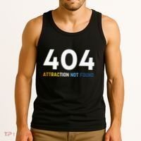 404 Attraction Not Found Funny Aroace Pride Aro Ace LGBTQ Tank Top thumb 3