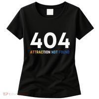 404 Attraction Not Found Funny Aroace Pride Aro Ace LGBTQ Women's T-Shirt thumb 0