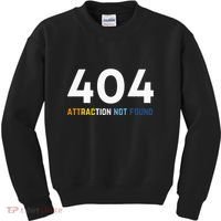 404 Attraction Not Found Funny Aroace Pride Aro Ace LGBTQ Kids Sweatshirt thumb 0