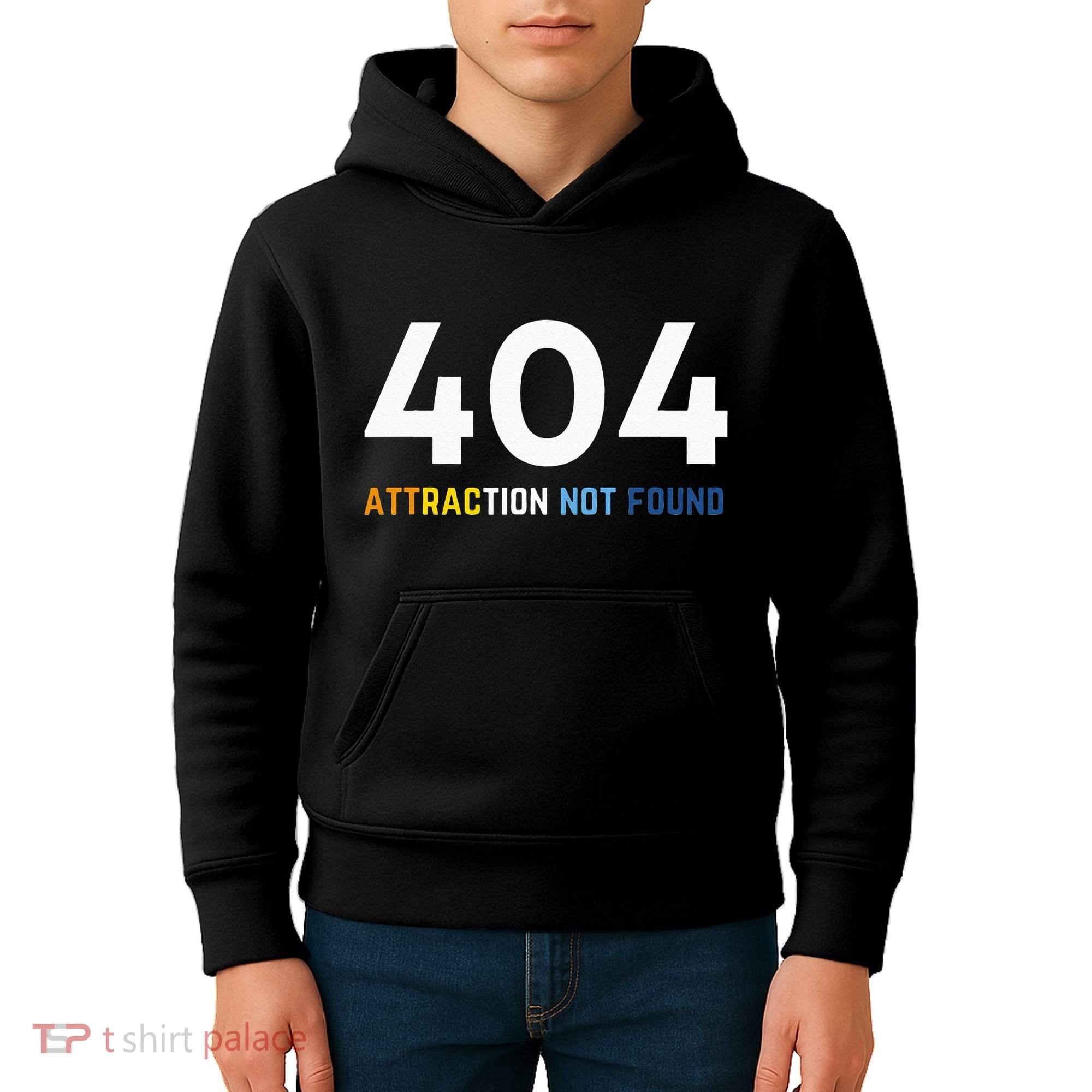 404 Attraction Not Found Funny Aroace Pride Aro Ace LGBTQ Kids Hoodie
