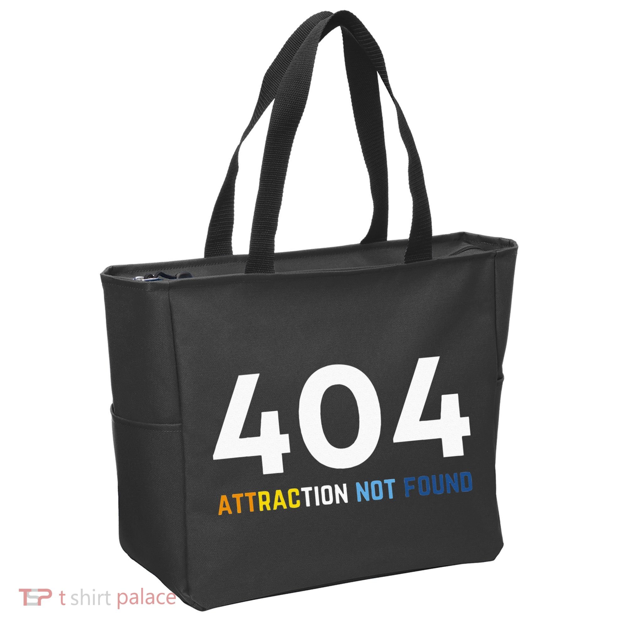 404 Attraction Not Found Funny Aroace Pride Aro Ace LGBTQ Tote Bag