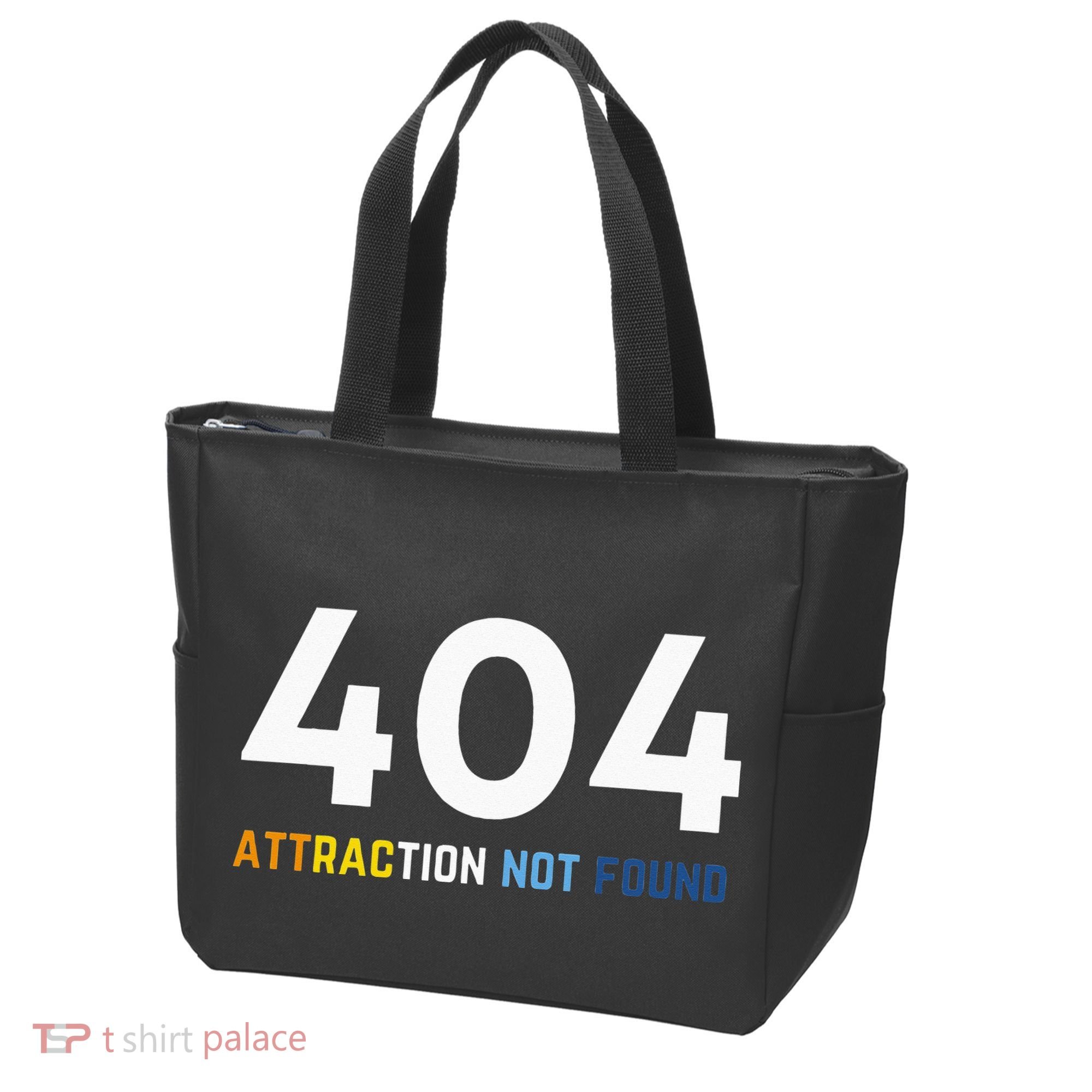 404 Attraction Not Found Funny Aroace Pride Aro Ace LGBTQ Tote Bag