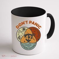 42 Answer To Life The Universe And Everything DonT Panic Coffee Mug thumb 1