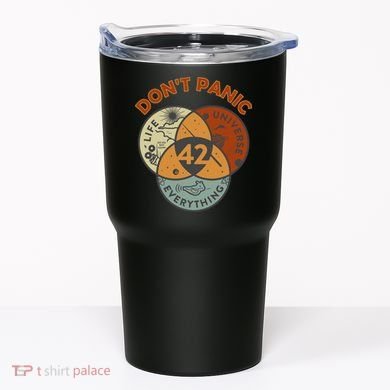 42 Answer To Life The Universe And Everything DonT Panic Tumbler