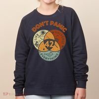 42 Answer To Life The Universe And Everything DonT Panic Women's Sweatshirt thumb 0