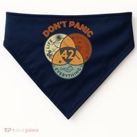 42 Answer To Life The Universe And Everything DonT Panic USA-Made Doggie Bandana thumb 0