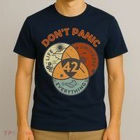 42 Answer To Life The Universe And Everything DonT Panic T-Shirt thumb 3